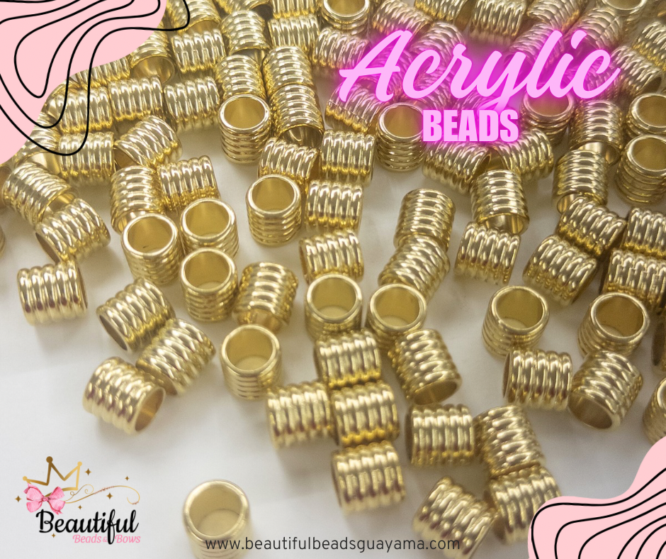 CCB Acrylic Column Beads 12pcs