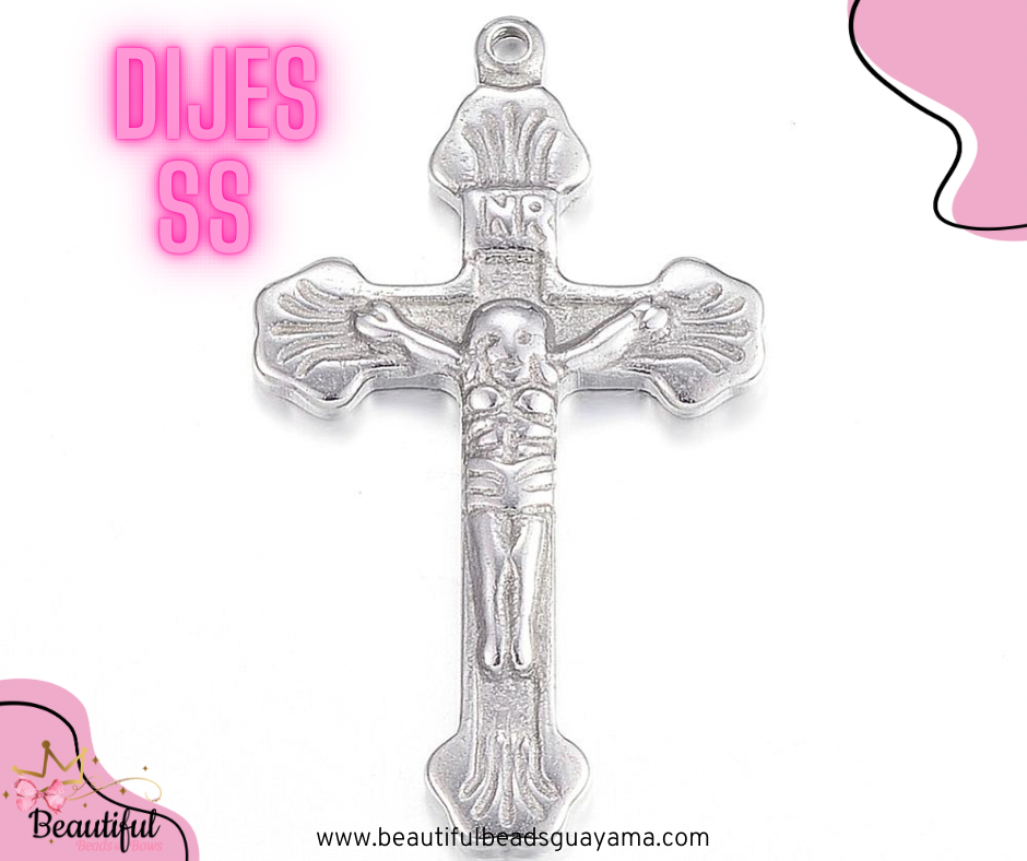 SS304S Crucifijo 30mm 2pc