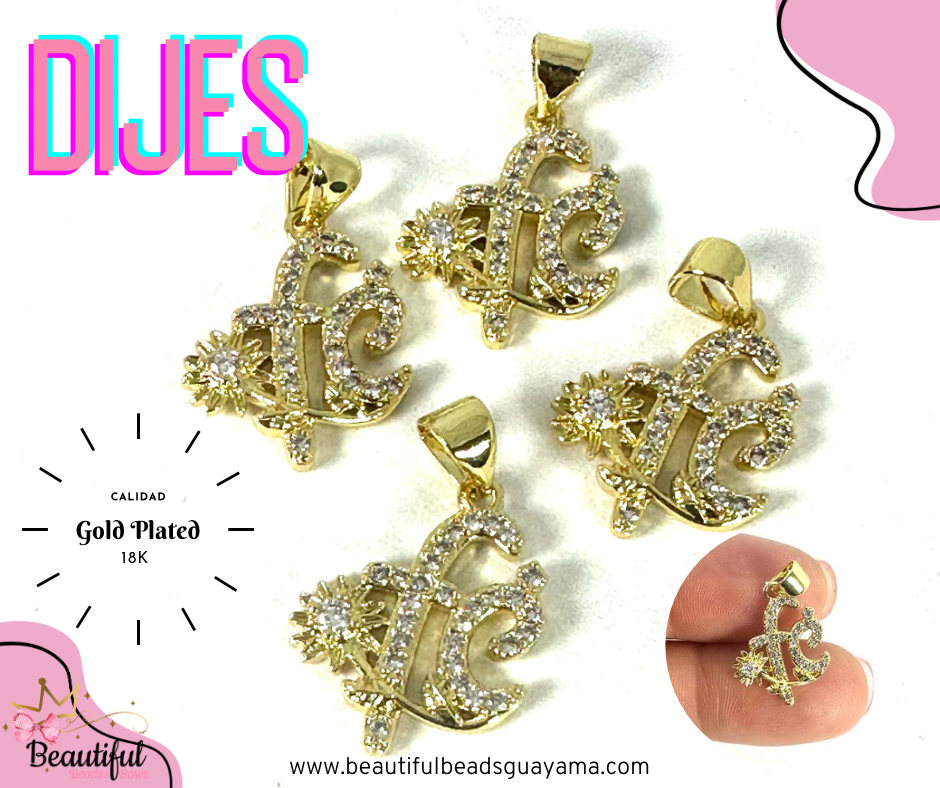 18KGP Fe w/Flower 1pc