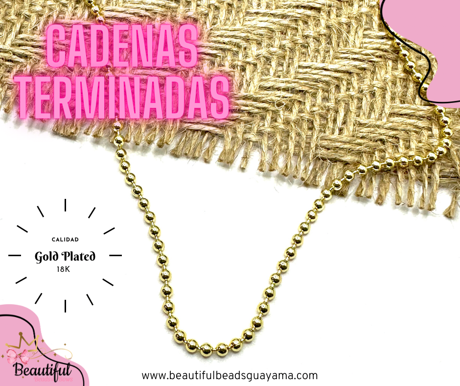 18KGP Ball Chain 4mm