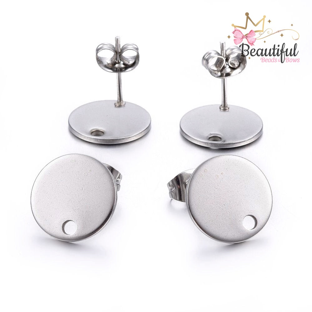 SS Flat Round Stud (13mm)