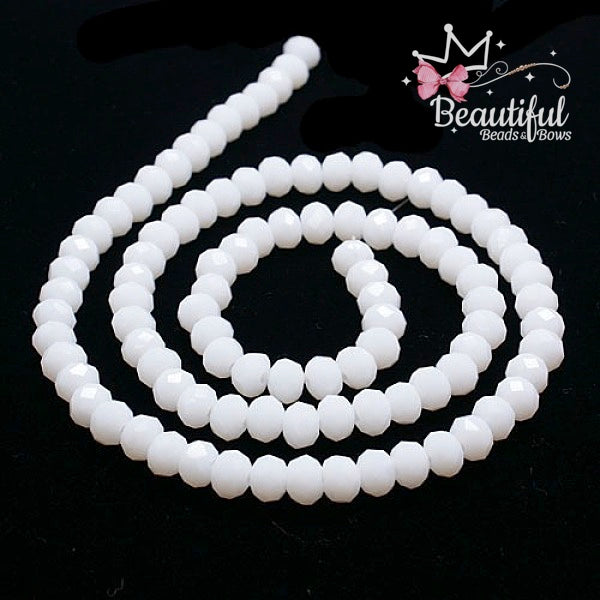 Cristal Rondelle 6mm (blanco)
