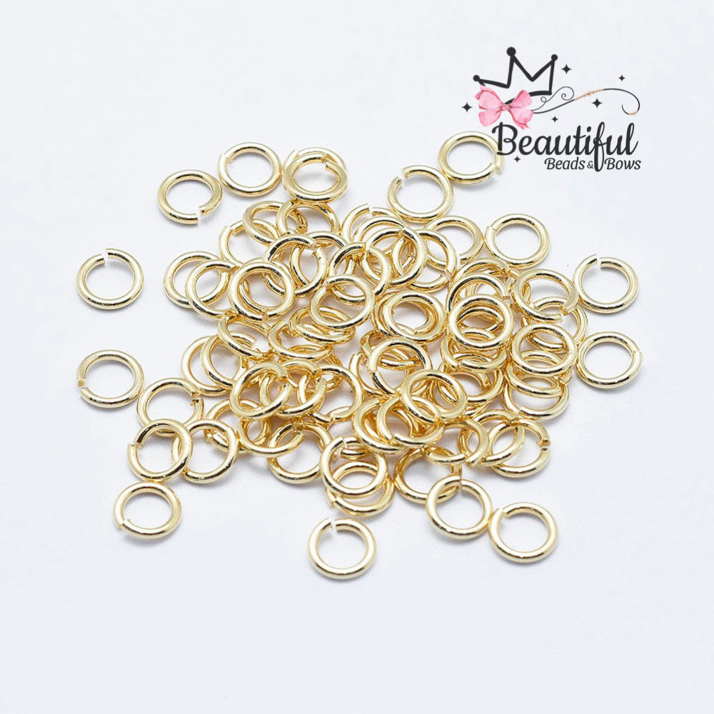 Argollas SS gold 6x.8mm