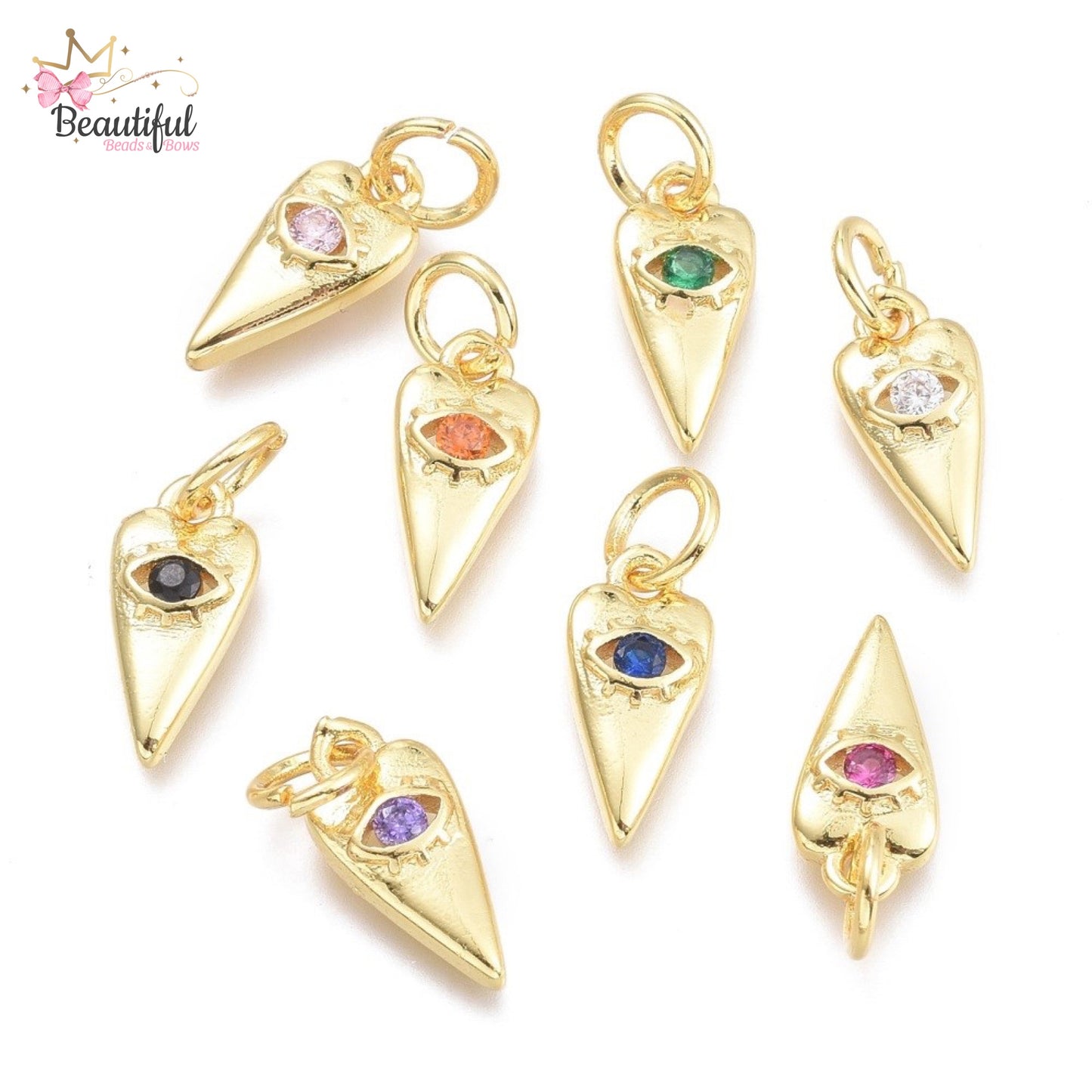 Heart w/ Eye Pendant