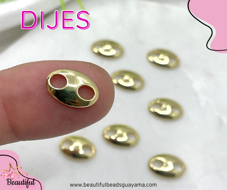 18KGP Mini Coffee Bean 1pc