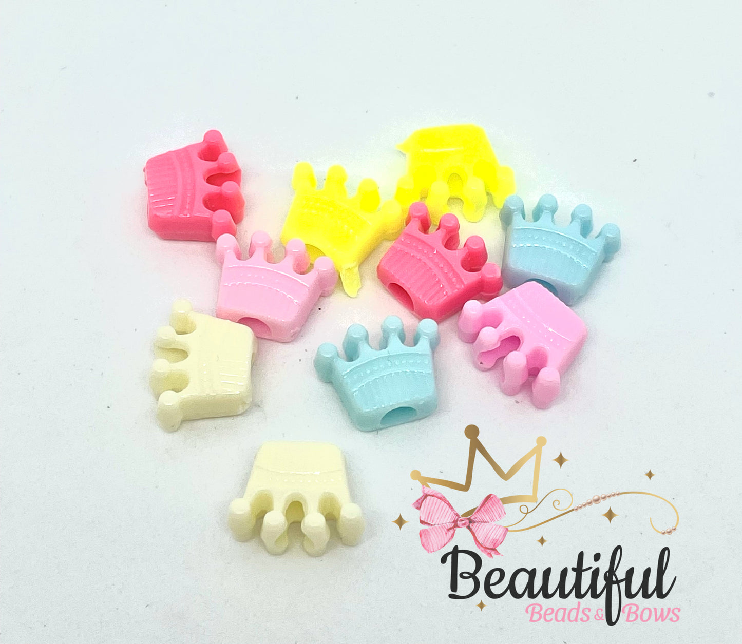 Crown Acrylic Beads