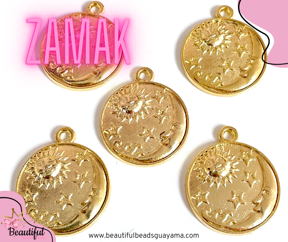 Sun & Moon Zamak 1pc