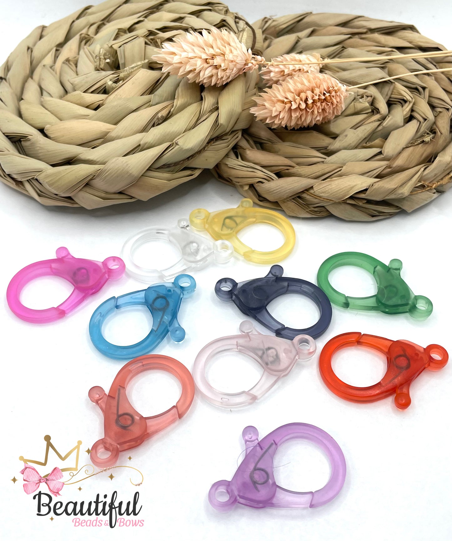 Translucent Acrylic Lobster 25mm 8pcs