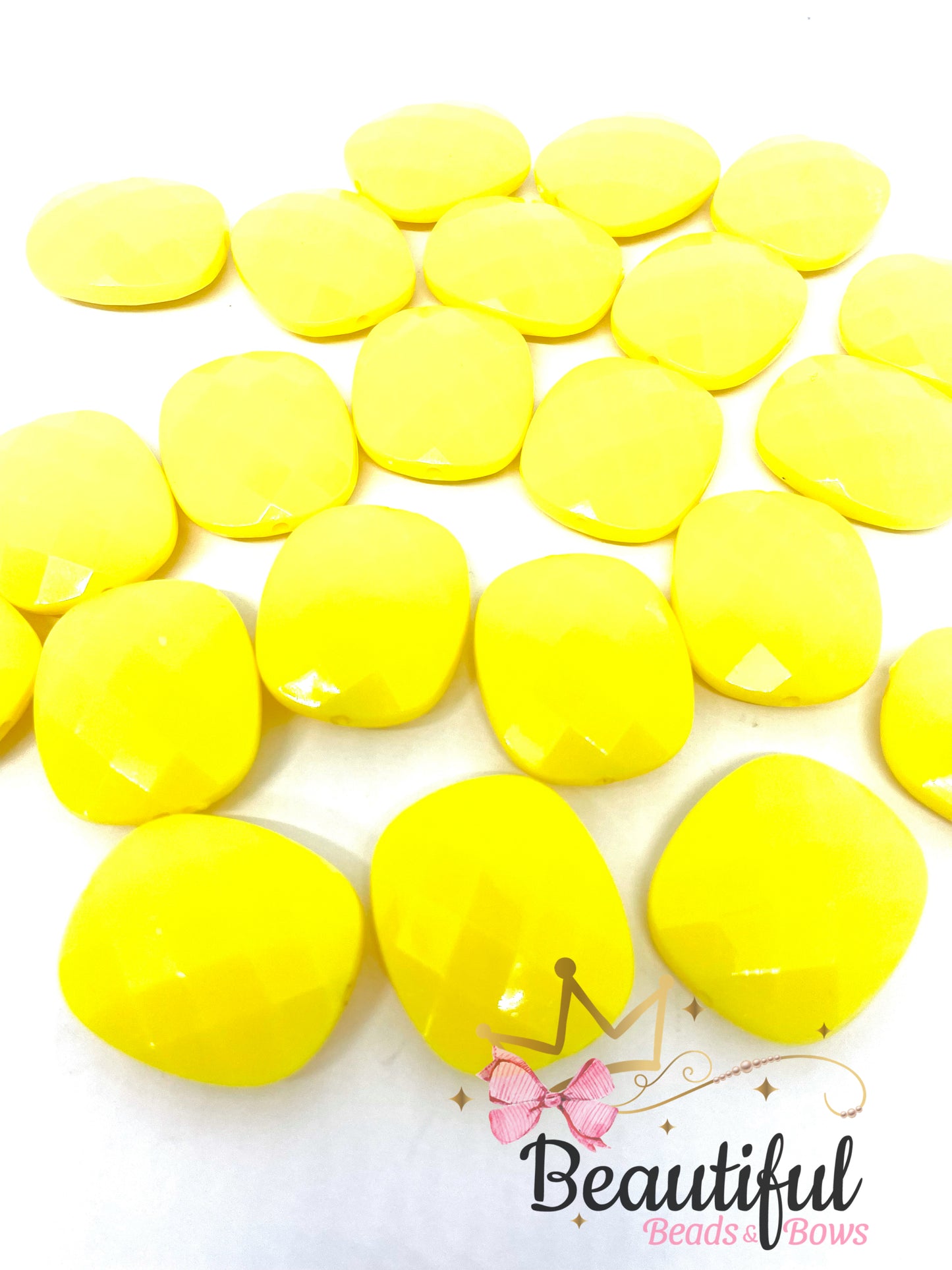 Square Yellow Beads