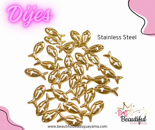 SS304 Jesus Fish 2pc