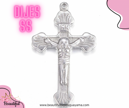 SS304S Crucifijo 30mm 2pc