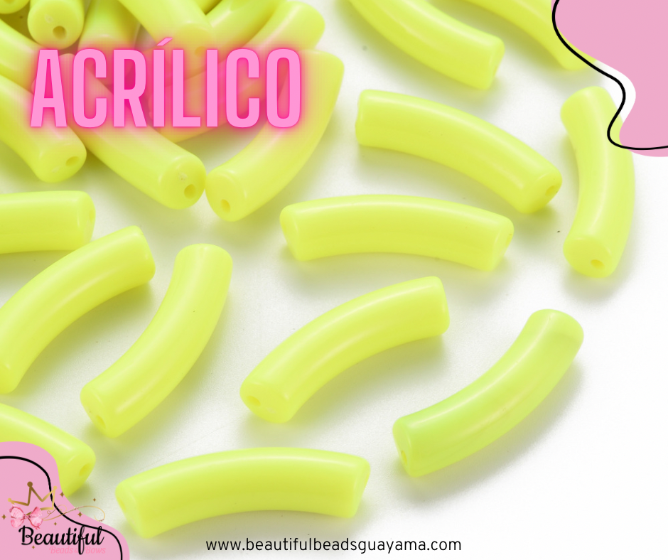 Acrylic Curved Tube 15pc