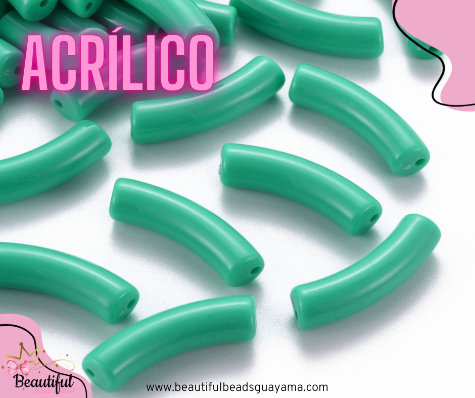 Acrylic Curved Tube 15pc