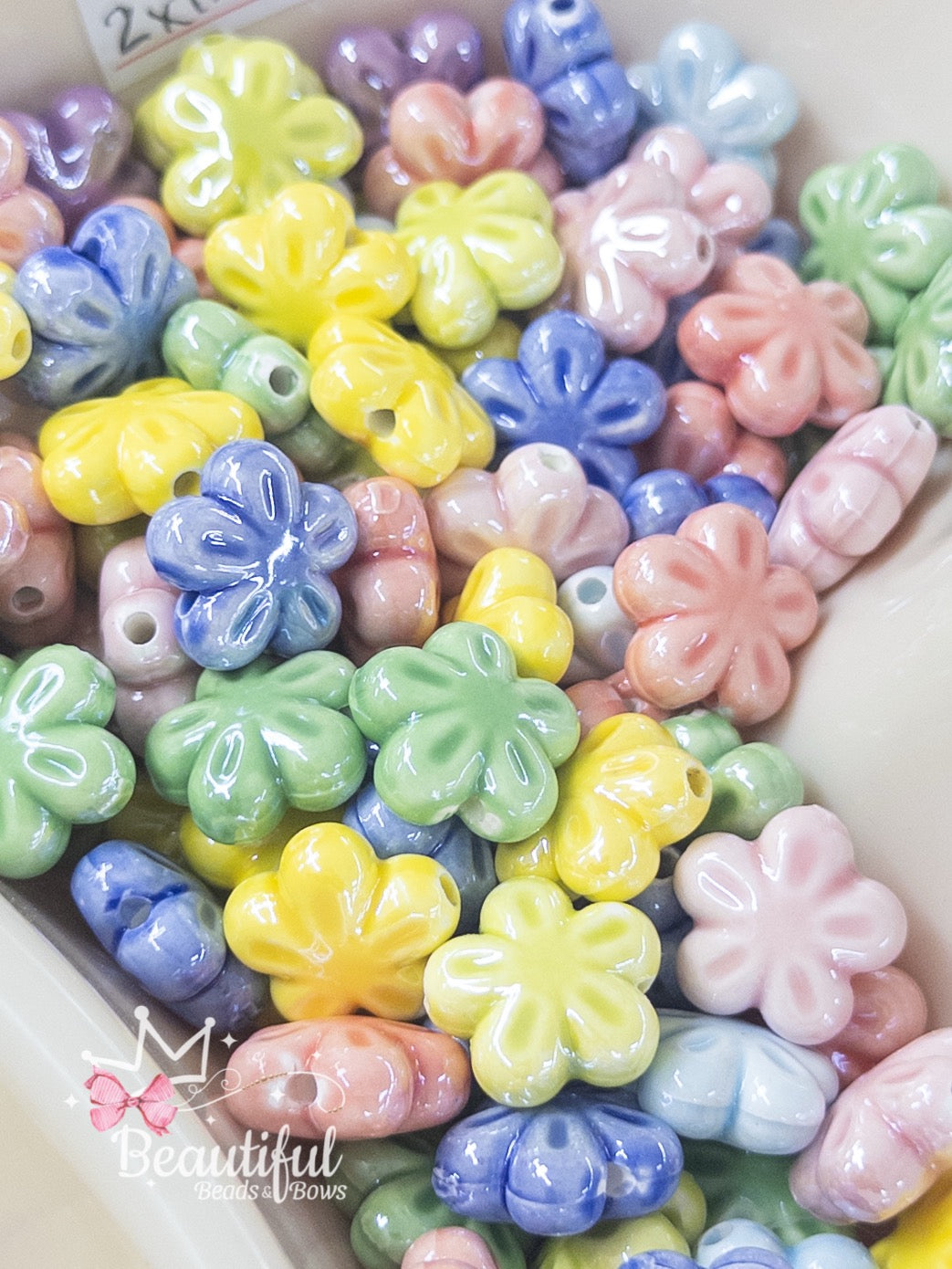 Flores Porcelana 2pc