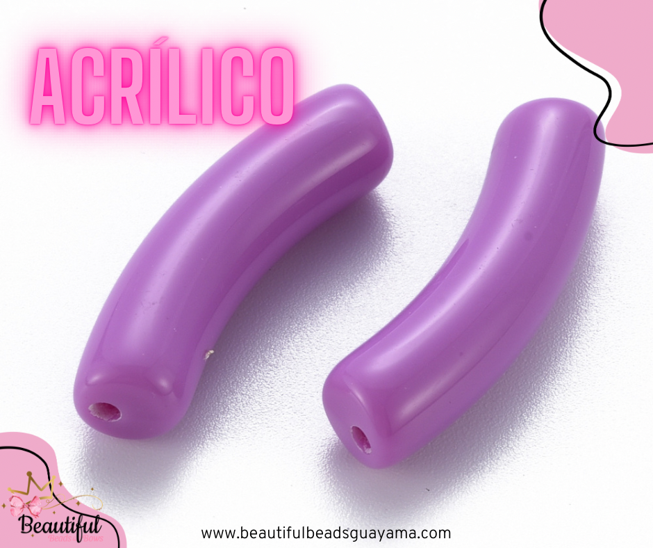 Acrylic Curved Tube 15pc