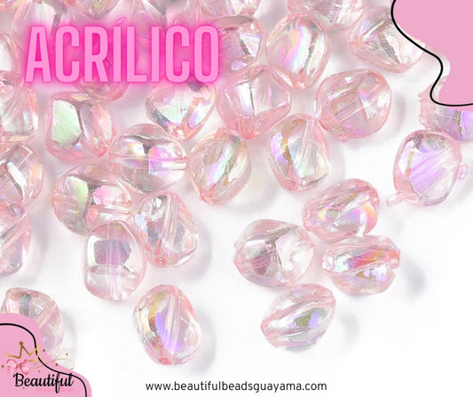 AB Pink Nugget 10mm 20pc