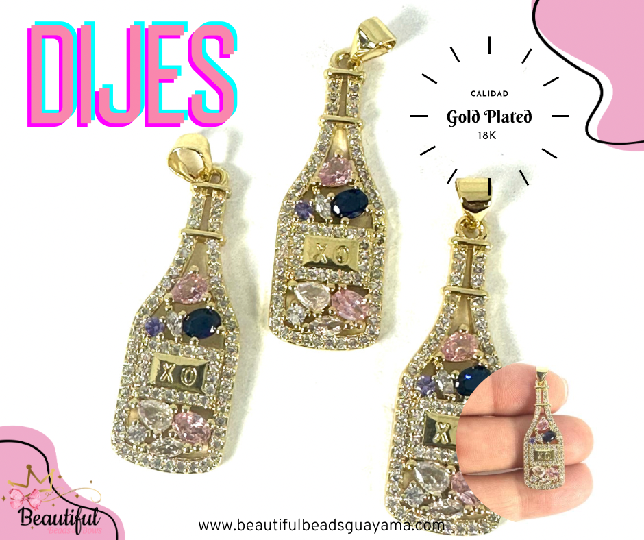 18KGP Wine Bottle 1pc