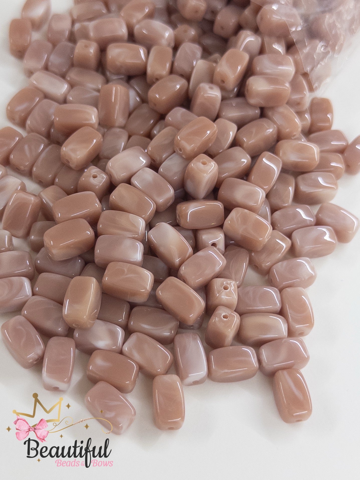 Acrylic Cuboid Beads 10pc