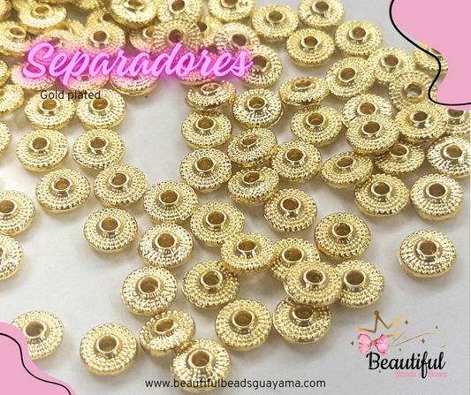 18KGP Spacer Disc 8mm 12pc