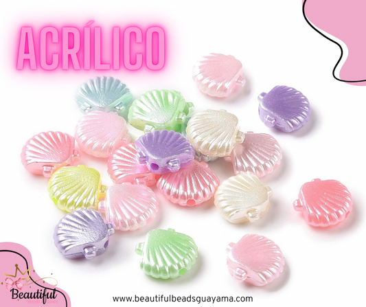 Acrylic Pearl Shell 50pc