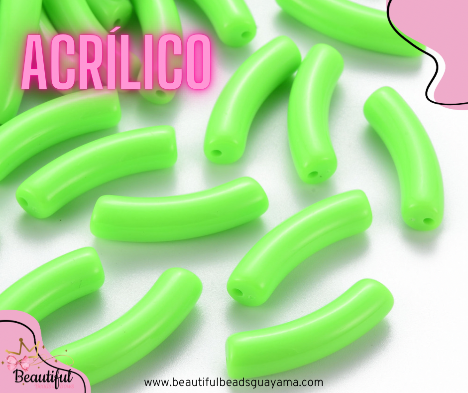 Acrylic Curved Tube 15pc