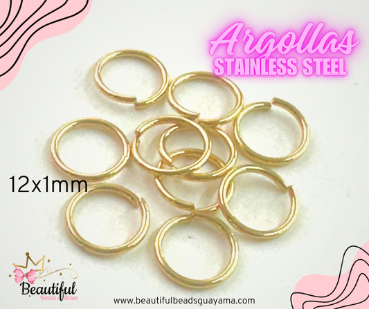 SS304G Argollas 12x1mm 10pc