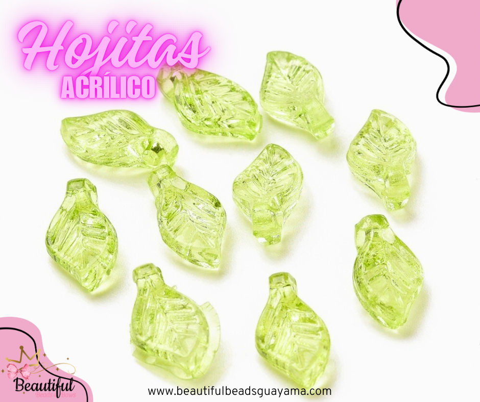 Acrylic Mini Leaf 20pc