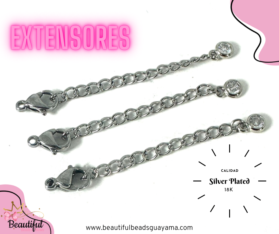 18K Extensor w/clasp 2pc