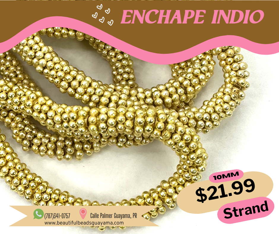 24K Metal Flower Spacer 10mm