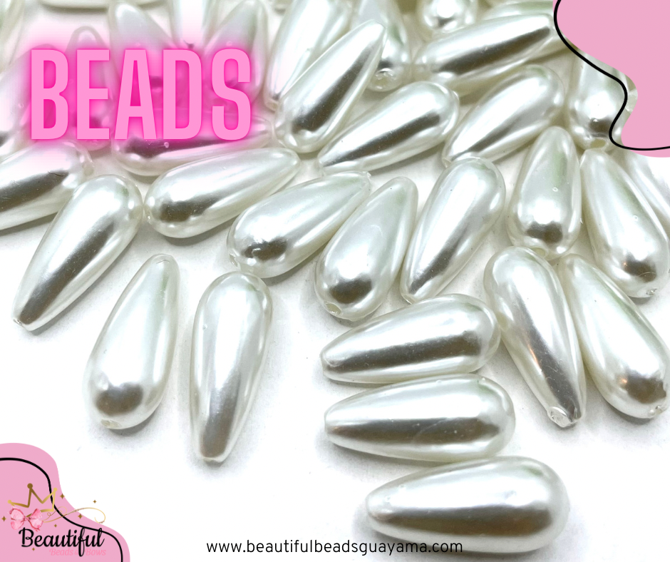 Acrylic Pearl Teardrop 15pc