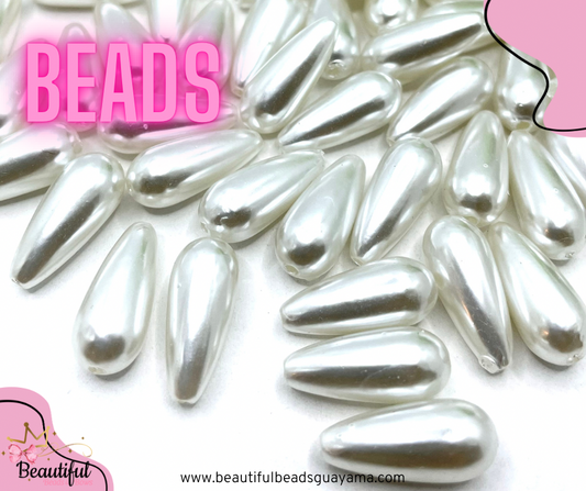Acrylic Pearl Teardrop 15pc