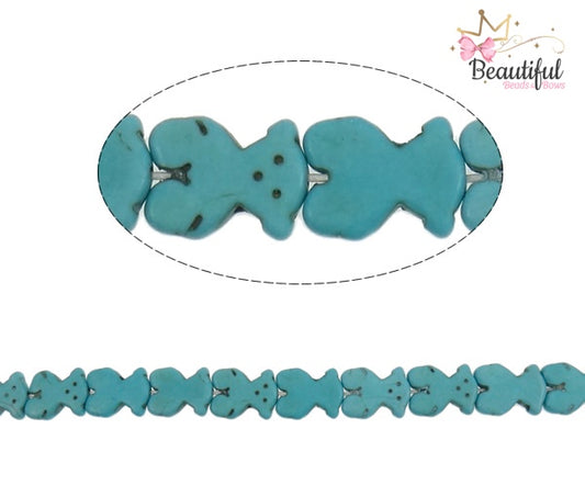 Bear Turquoise Beads Strand