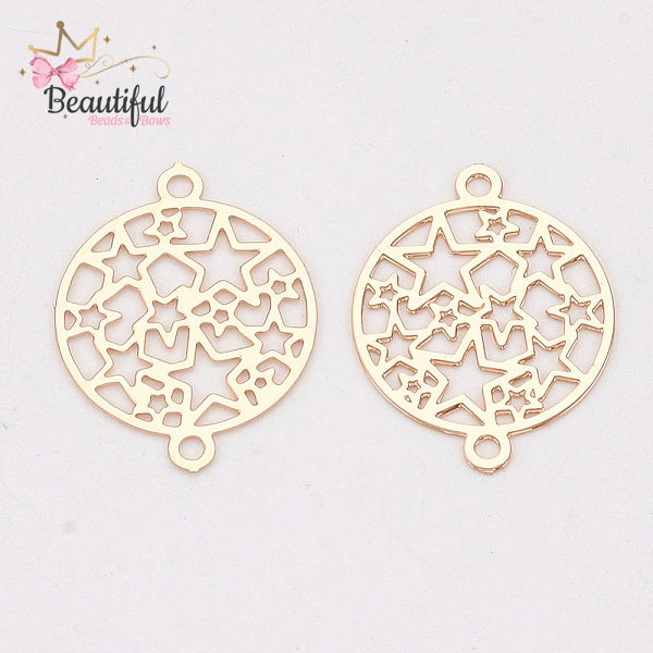 SS Round Star Conn 4pc