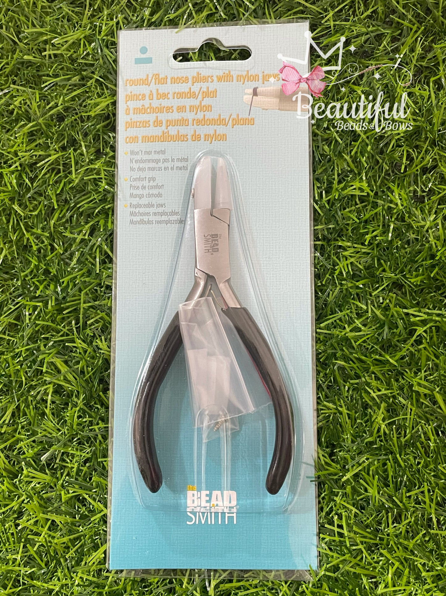 Round/flat Nose Plier with Nylon Jaws