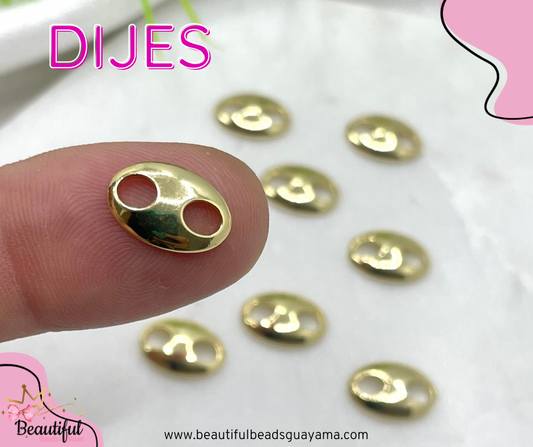 18KGP Mini Coffee Bean 1pc