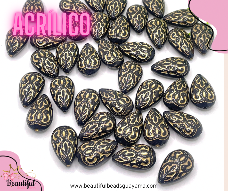 Teardrop Acrylic Bead 15pc
