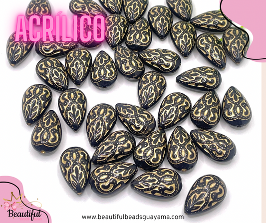 Teardrop Acrylic Bead 15pc