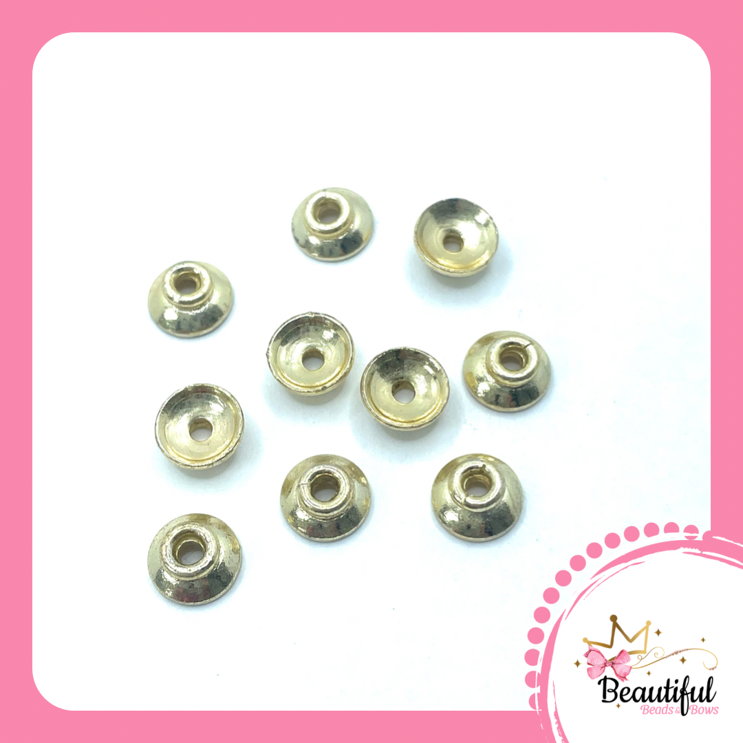 24k Plated Caps 6mm