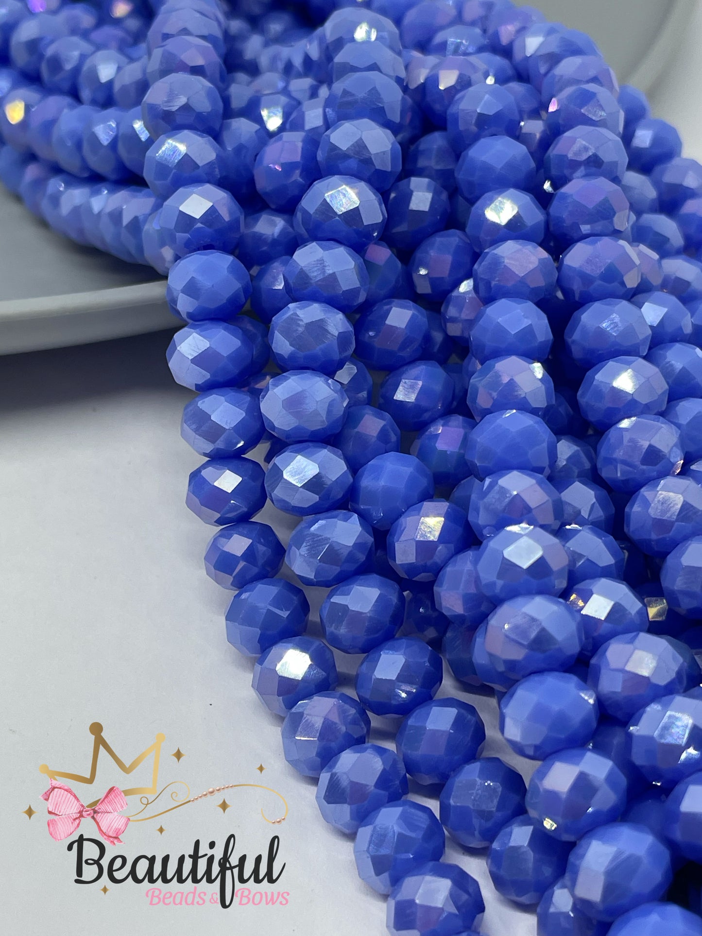 Rondelle Facetado de 8mm