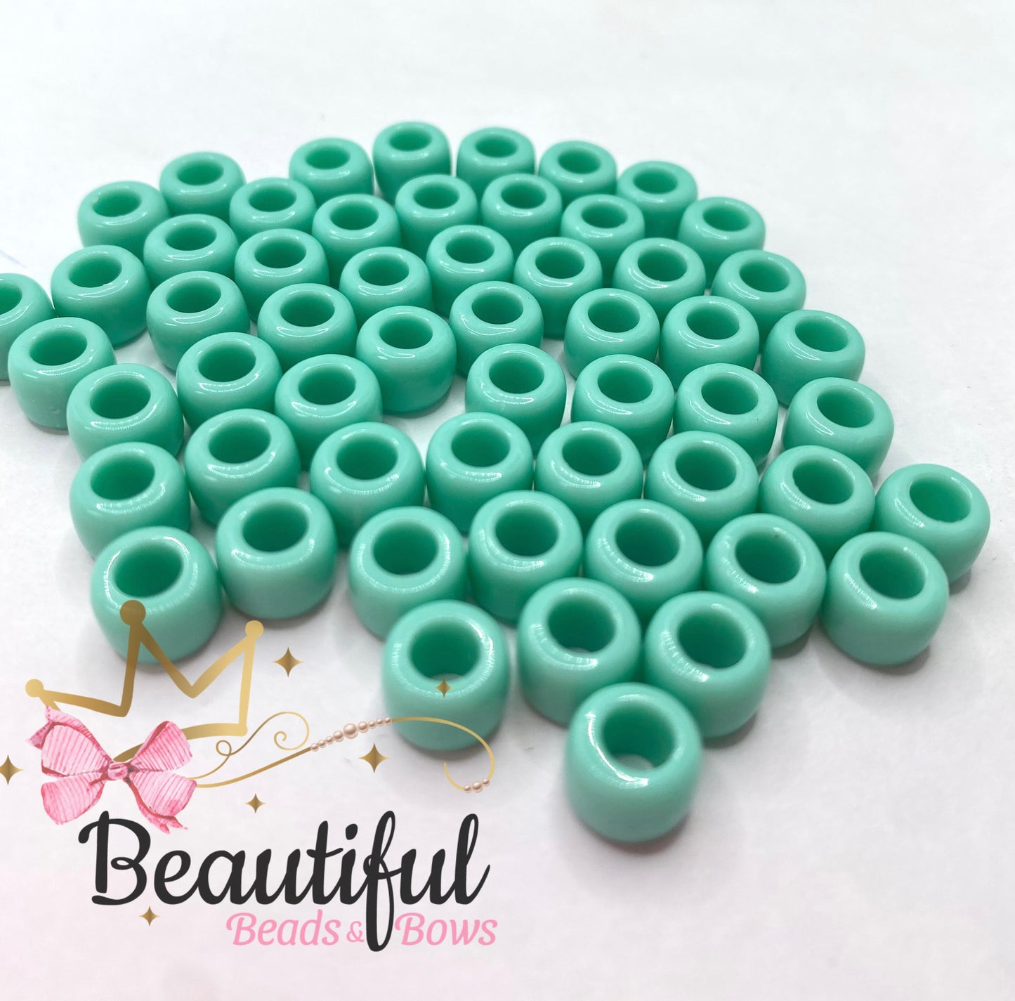 Acrylic European Beads 50pc