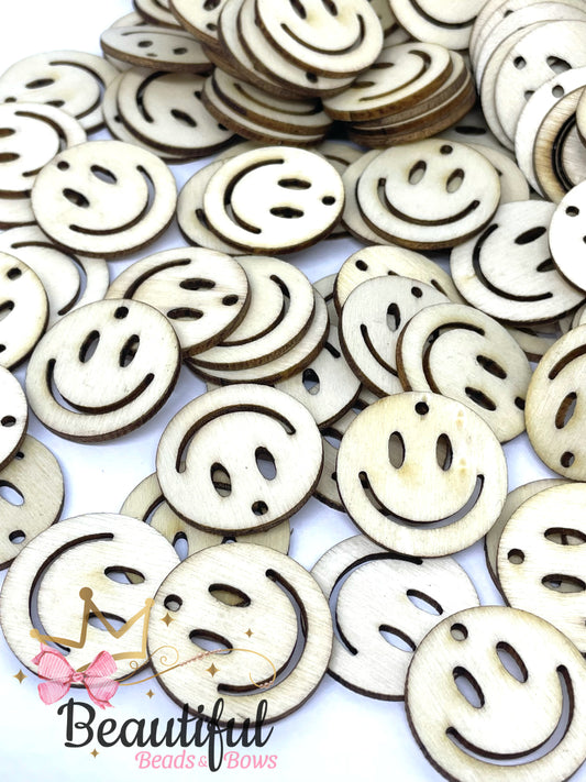 Wood Happy Face