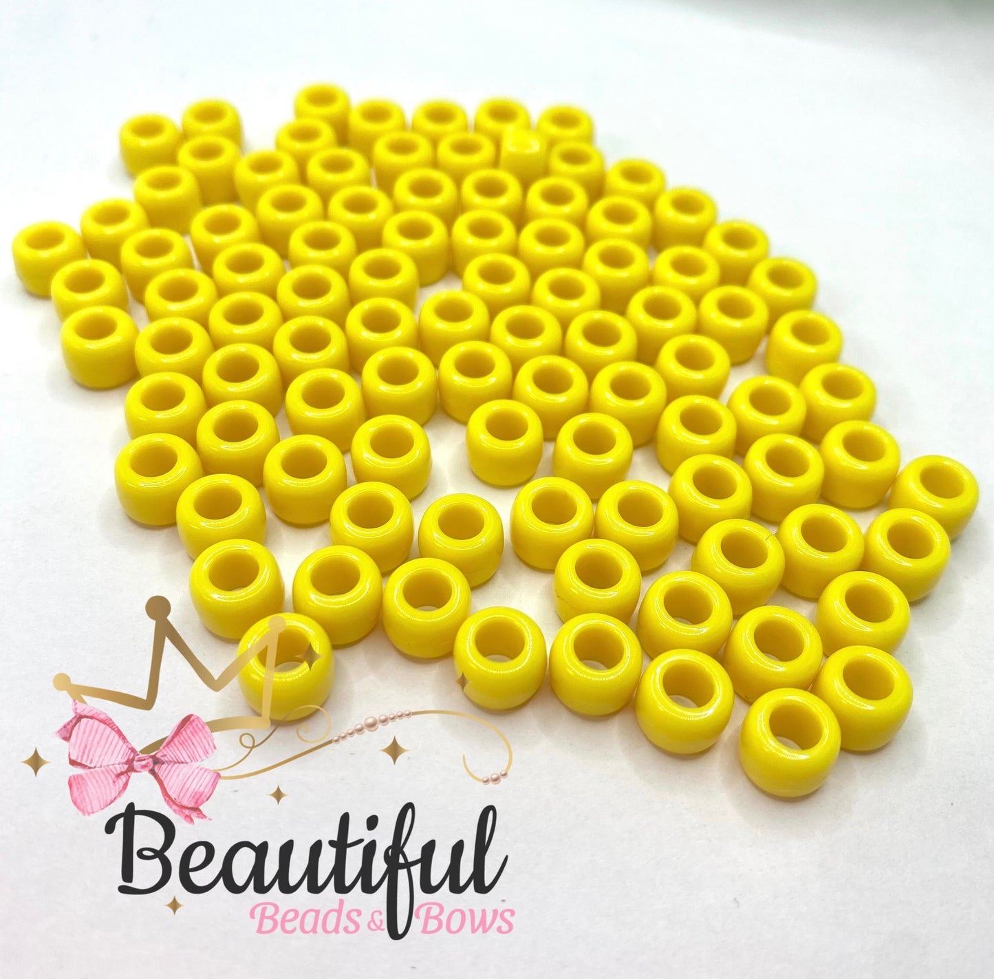 Acrylic European Beads 50pc