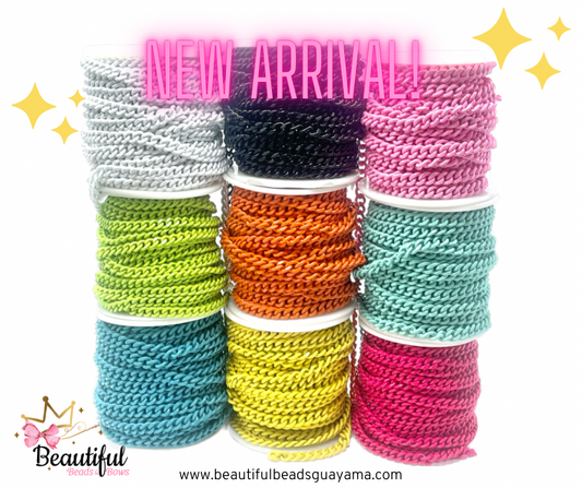 Enamel Cuban Style Chain Ft.