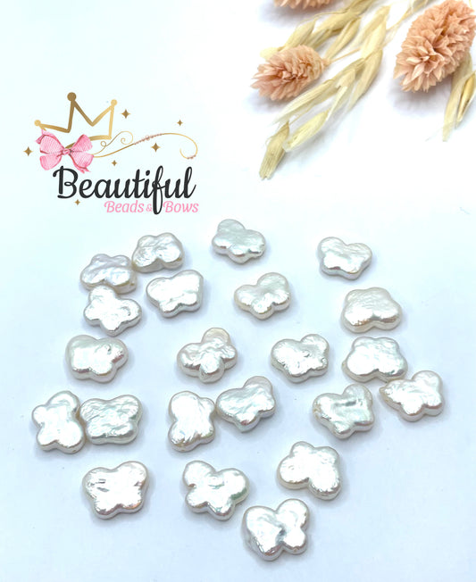 Freshwater Pearl Butterfly 2pc