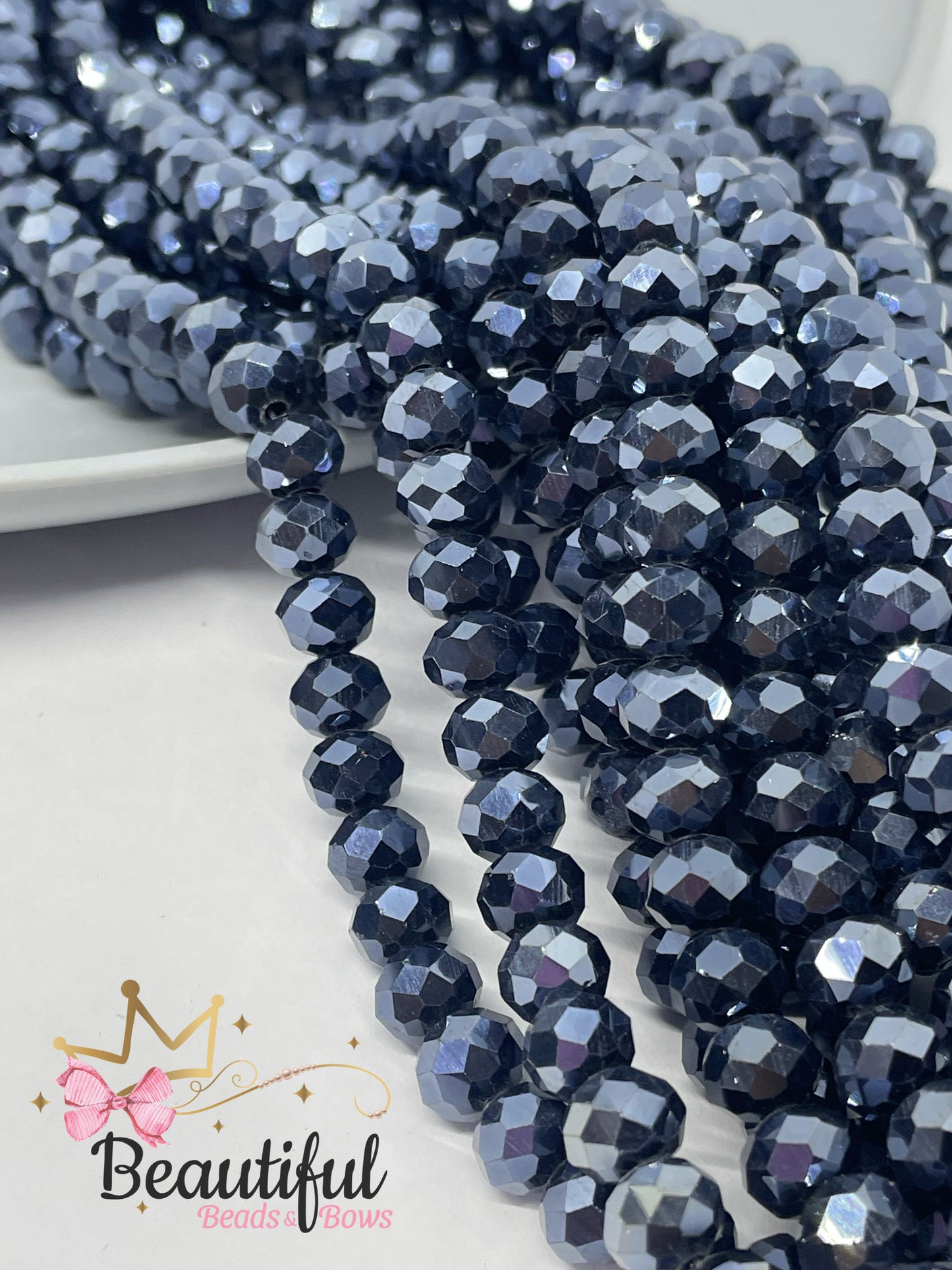 Rondelle Facetado de 8mm