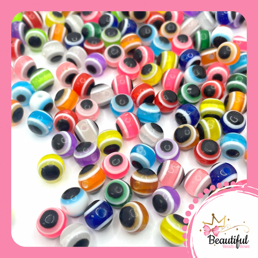 Resin Evil Eye Beads