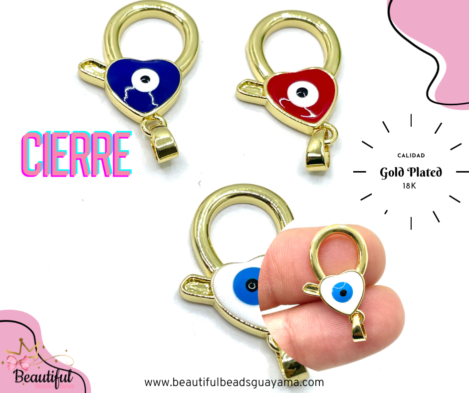 18kGP Eye Clasp 1pc