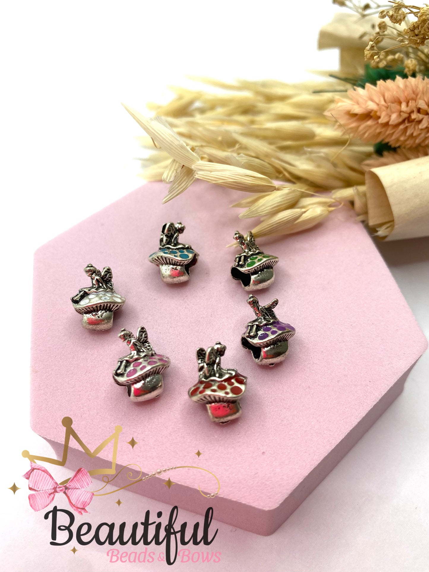 Antique Silver Mushrooms