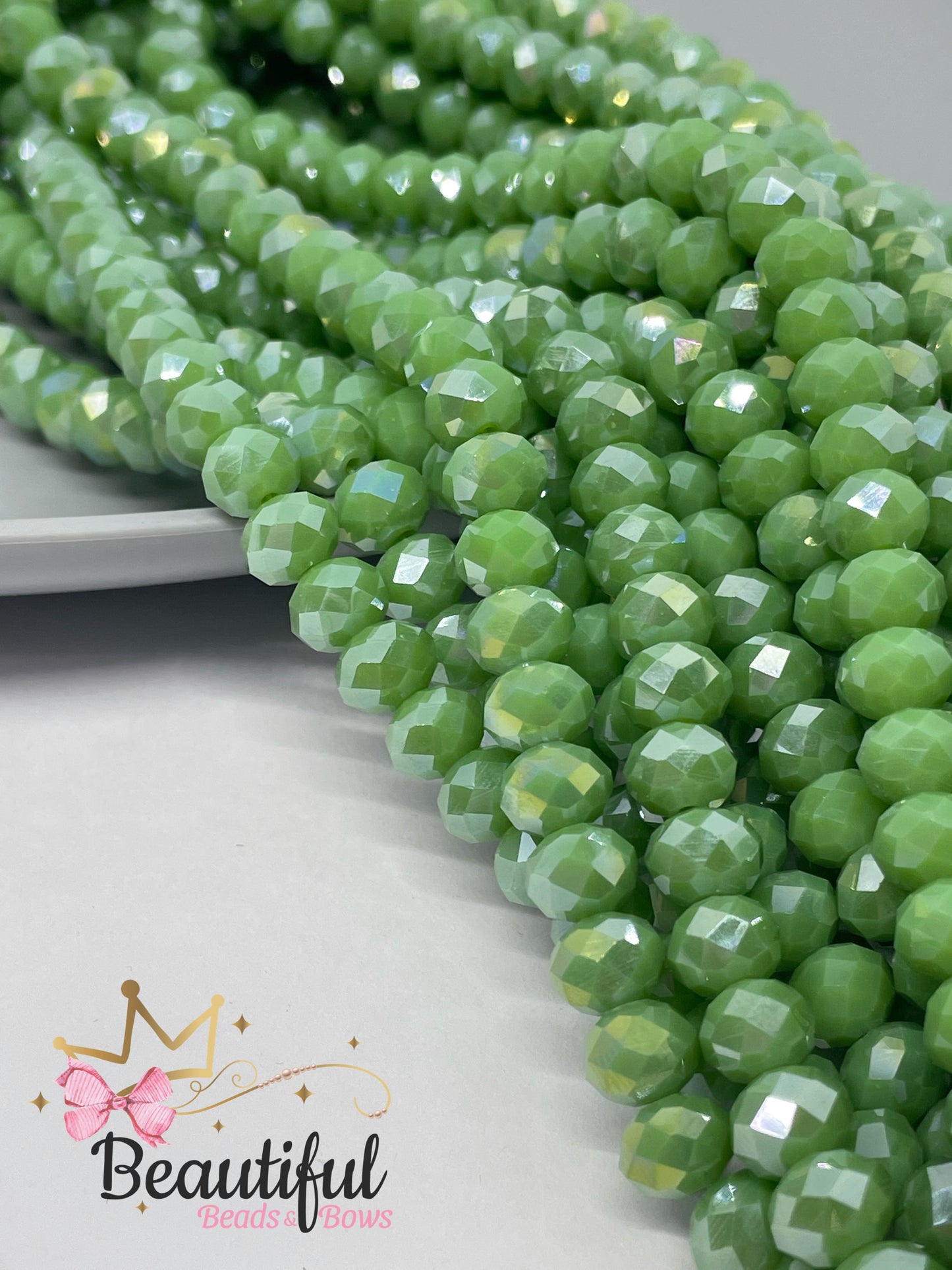 Rondelle Facetado de 8mm