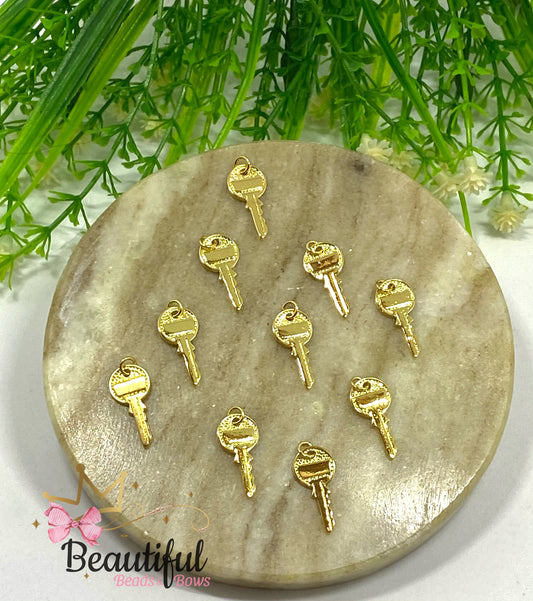 Brass Gold Key Pendant